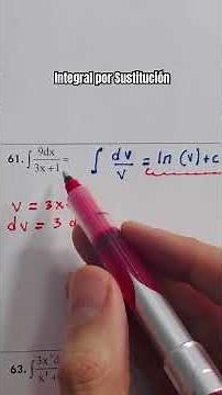 Integral por Sustitución. Cambio de variable. #calculointegral #integrales