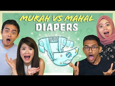 RM71.50 FOR DIAPERS?! - Murah Vs Mahal | SAYS Challenge