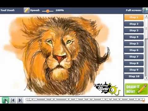 How to Draw Aslan from Narnia