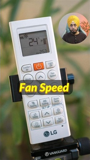 LG AC Remote Control Guide ❄ Fan Speed ❄ #shorts #remotecontrol #airconditioner