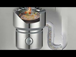 How to install a Garburator. Easy installation. Food waste disposal unit. Time lapse.