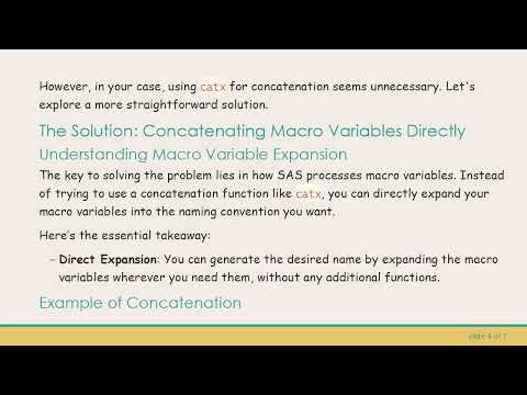 How to Concatenate Macro Variables in SAS to Rename a Column