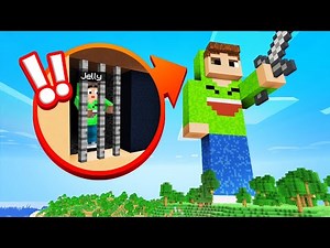 I Got TRAPPED In a GIANT JELLY BEDROCK STATUE... (Minecraft)