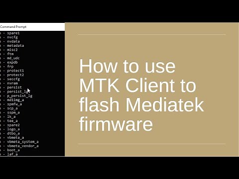 How to use MTK Client to flash Mediatek firmware