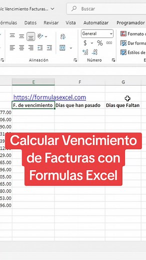 54K views · 578 reactions | Calcular Vencimiento de Facturas con Formulas Excel Descargar excel con el ejemplo: https://formulasexcel.com/vencimiento-de-facturas-en-excel/ #vencimientodefacturas #formulasexcel #contabilidad #cobranza #exceltips | FormulasExcel | Facebook