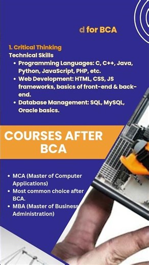 Kickstart your career in IT & technology with a BCA degree 💻🚀