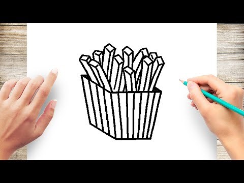 How to Draw French Fries Easy