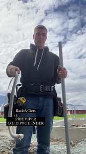 The Pipe Viper cold PVC bender will often surprise electricians with how it easy to hand bend PVC conduit when they see it in action. Check out how quickly @justpowerelectric bends the conduit in this short clip with very little effort. Simply insert the spring into the pipe & bend across your knee. NO HEAT GUN OR BLANKETS REQUIRED! 👉See product page: https://www.rack-a-tiers.com/product/pipe-viper/ Purchase online: https://www.currentelectrician.com/en_us/catalogsearch/result/?q=pipe viper | R