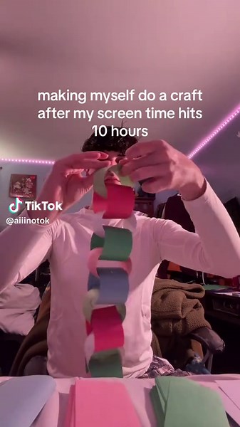 Crafting After Screen Time: Paper Chain Tutorial