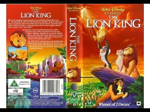 The Lion King UK VHS opening and closing (1995)
