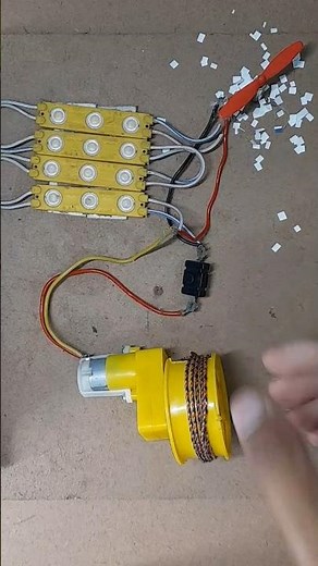 new innovative science project from drom dc motor and dc led light #shorts