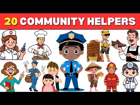 20 community helpers | Our Helpers | Community Helpers for kids | People Who Help Us | Kids Learning
