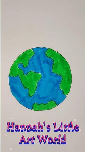 Easy Earth Drawing