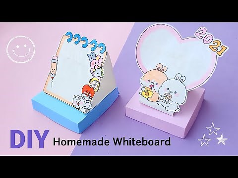 Diy Homemade Whiteboard - How to make Whiteboard at home // DIY craft idea // School Supplies