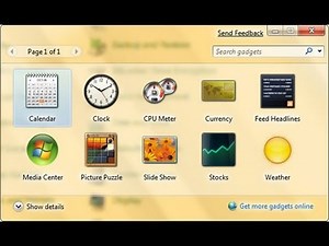 اضافة Gadgets الادوات الذكية فى ويندوز 10 & 8.1 __ Use Gadgets in Windows 8.1 & 10