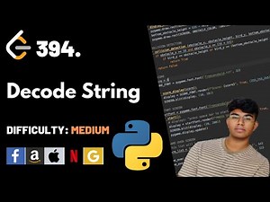 Decode String | Leet code 394 | Theory explained + Python code