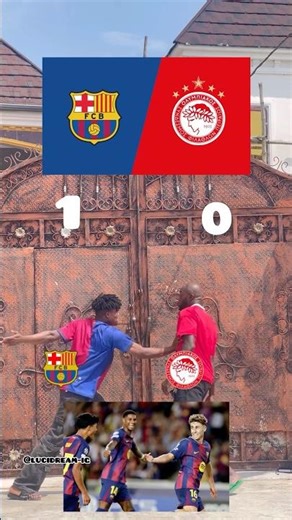 Barcelona vs Olympiacos 6:1 champions league highlights #barcelona #olympiakos #championsleague #fyp