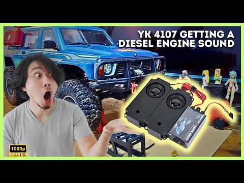 YK 4107 Gets a Diesel Engine RC Sound Upgrade – RC Engine Sound Module & 10 Sound Effects
