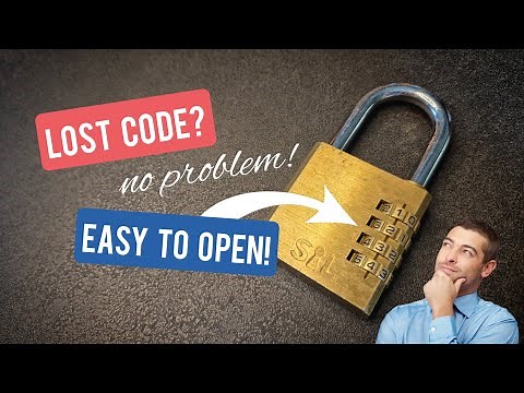 How to Open a Combination padlock WITHOUT the Code – Quick and easy