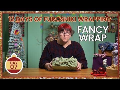 Make Your Gifts Look Expensive: The Fancy Furoshiki Box Wrap 🎁 | 12 Days of Christmas (Day 07)