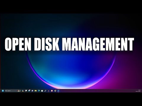 How To Open Disk Management in Windows 11