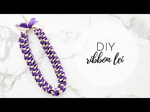 DIY Ribbon Lei (Graduation Lei)