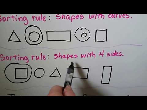 Grade 1 Math 12.1, Sort two-dimensional shapes