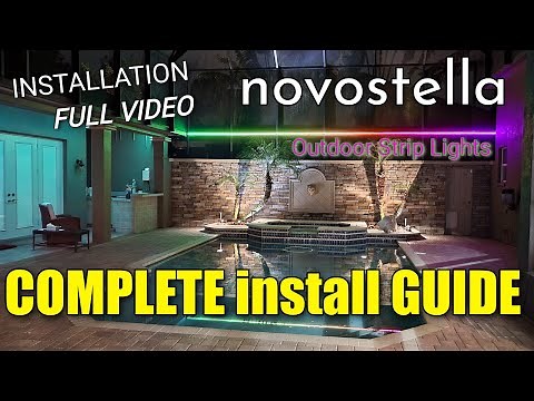 LED Strip Lights in a Pool or Patio Area | INSTALLATION GUIDE | novostella