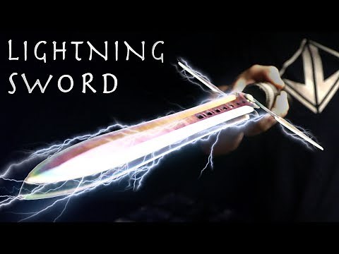 How To Make a LIGHTNING SWORD! - Electric Taser Sword, Simple Design (⚡SHOCKING Results⚡)