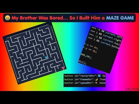 I made a Maze Game with a few Simple AI Prompts! (HTML, CSS & JS)