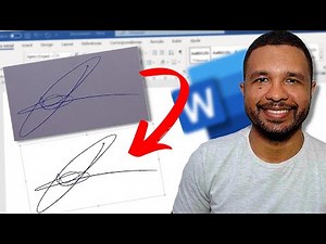 Como REMOVER o FUNDO de uma ASSINATURA no WORD 📝