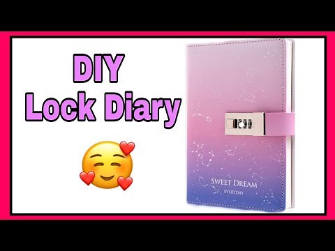 How to make lock diary ||very easy||Madhurima's art and craft world||