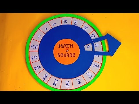 Maths Squares Working Model | Math's Square TLM Project