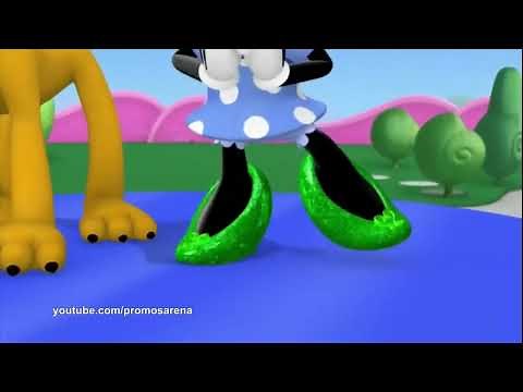 Minnie Mouse tap dances in emerald shoes for one minute