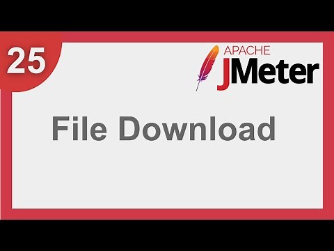 JMeter Beginner Tutorial 25 - How to test File Download