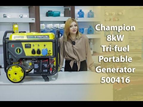 Champion 8 kW Tri-fuel Portable Generator 500416