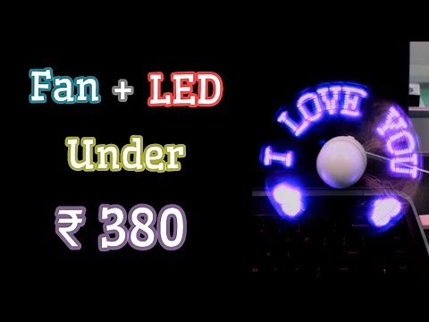 LED Message Fan - UNBOXING and REVIEW