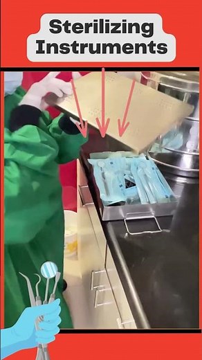 How To Clean Dental Instruments || Sterilization Process || #shorts