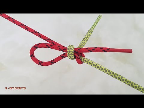 How To Tie Two Strings Together - Quick Release Knot Tying Tutorial