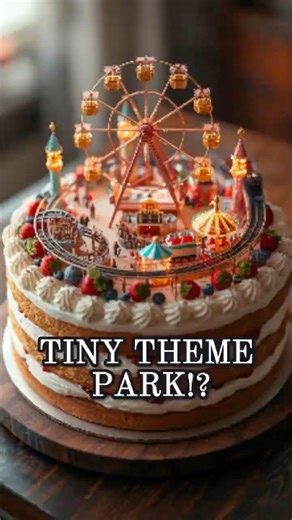 They Built a Tiny Amusement Park on This Cake!? 🎂🎡