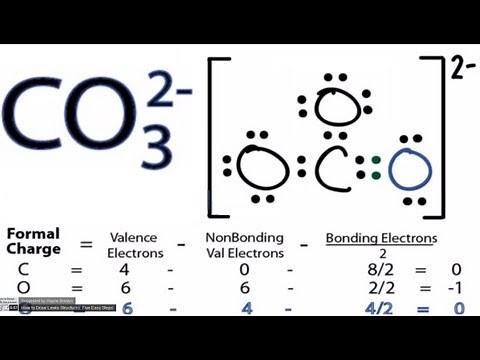 CO32- Lewis Structure - How to Draw the Lewis Structure for CO3 2- (Carbonate Ion)