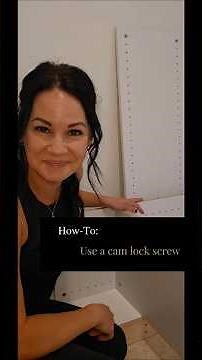 How-To install the cam lock screw. Tutorial with tips to help with installation!