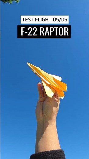 [Test Flight 05] Fastest F-22 Paper Jet - Final Flight Test! Can you spot it? #paperairplane