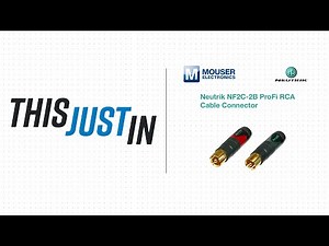 Neutrik NF2C-2B ProFi RCA Cable Connector - This Just In | Mouser Electronics