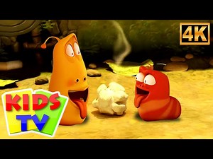 Funny Cartoon - Popcorn Larva Comedy Videos for Kids - Videos For Kids