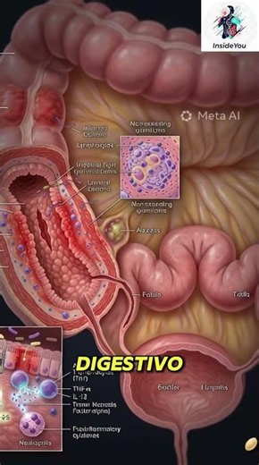 Cos’è il morbo di Crohn? #medicina #biologia #animation
