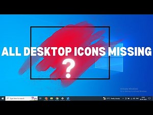 How To Show Desktop Icons In Windows 10 Windows 11 | How To Restore Desktop Icons Win10/Win11