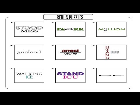 Rebus Brain Teasers Puzzles with Pictures and Answers