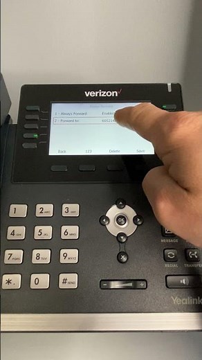 Transfer Button Forward on the Yealink T46 Verizon OneTalk Desk Phone