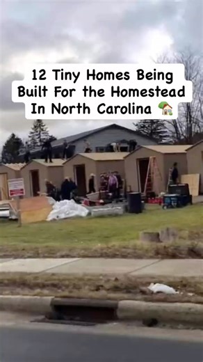 A whole COMMUNITY is building 12 tiny homes for the homeless in North Carolina ❤️🏡